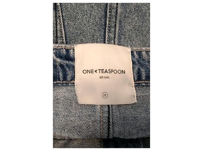 Autre Marque ONE TEASPOON Blue Cotton Shorts Size 25 - view 5