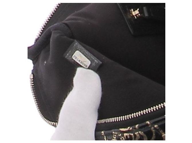 Chanel Pochette in pelle nera e oro Nero - vista 4