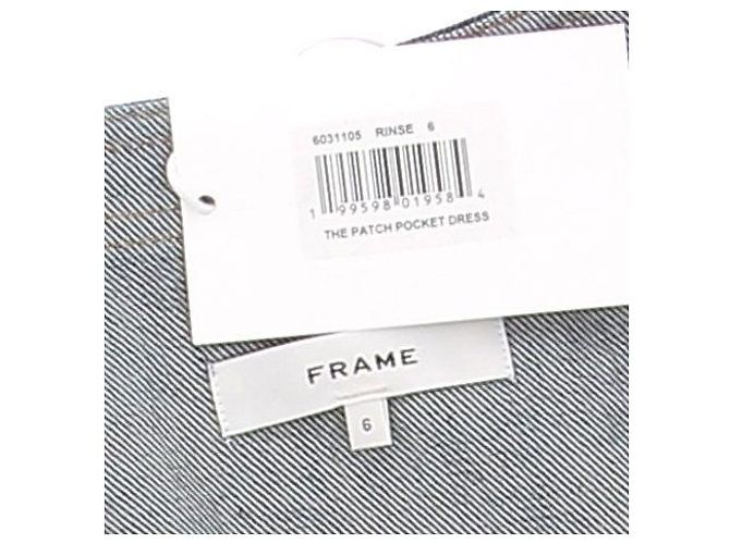 Autre Marque Mini abito in denim blu navy FRAME cotone - vista 5