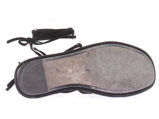Sandali Khaite in scamosciato nero - vista 5