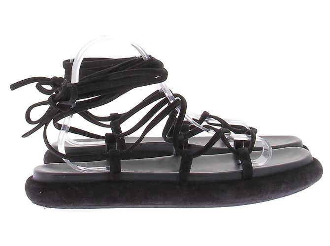 Sandali Khaite in scamosciato nero - vista 6