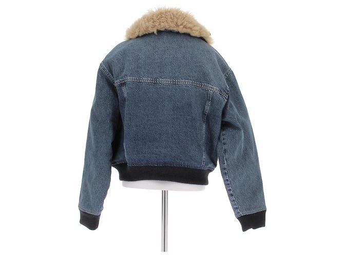 Autre Marque Giacca "The Shearling Aviator" Blu - vista 2