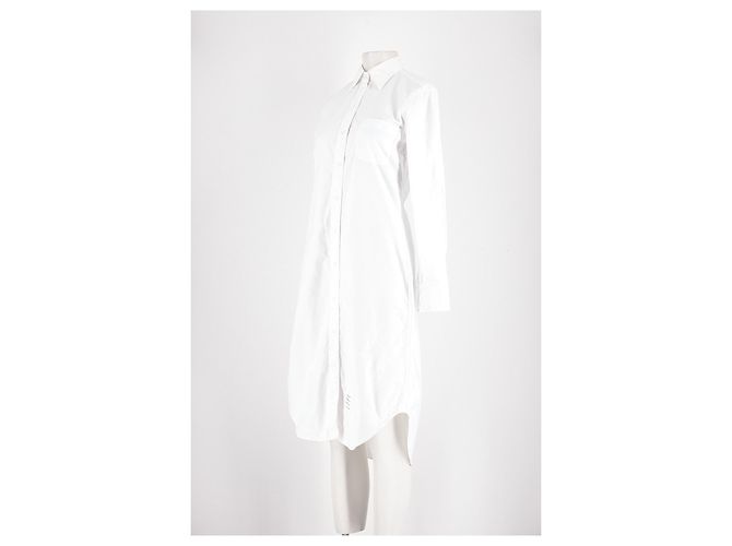 Vestido de algodón blanco Thom Browne - vista 4