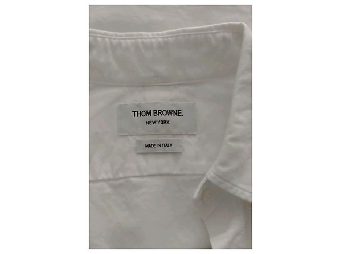Vestido de algodón blanco Thom Browne - vista 7