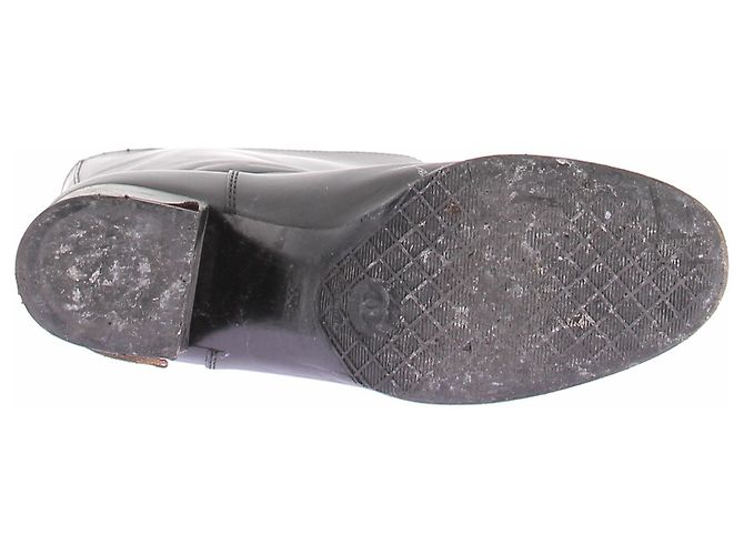 Chanel Schwarze Lederstiefel Größe 39 - Ansicht 5