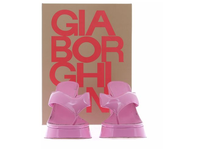 Autre Marque Zeppe GIA BORGHINI in pelle rosa - vista 8