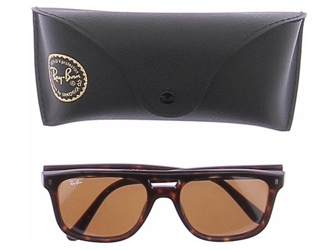 Autre Marque Gafas de sol Ray-Ban Polished Havana Marrones Castaño - vista 7