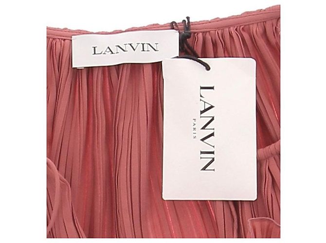 Lanvin Abito rosa plissé - vista 5