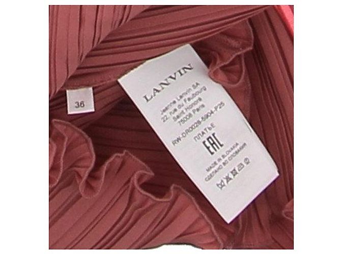Lanvin Abito rosa plissé - vista 6