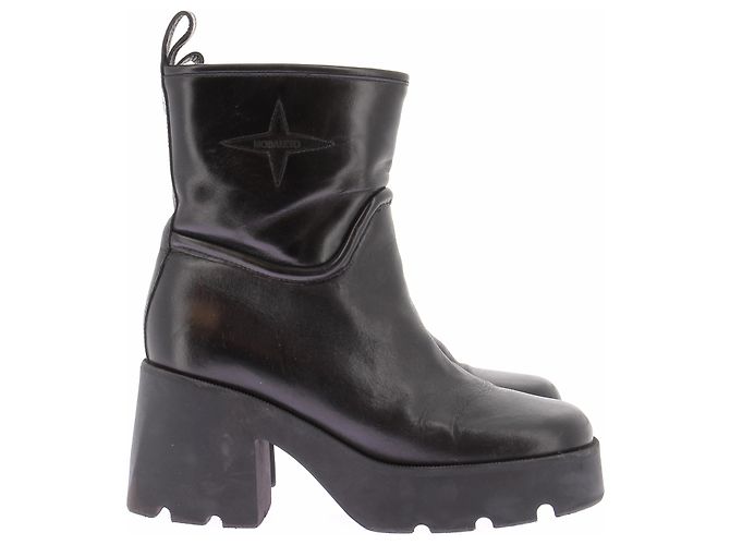 Botines Nodaleto de piel negra talla 38 Negro - vista 2