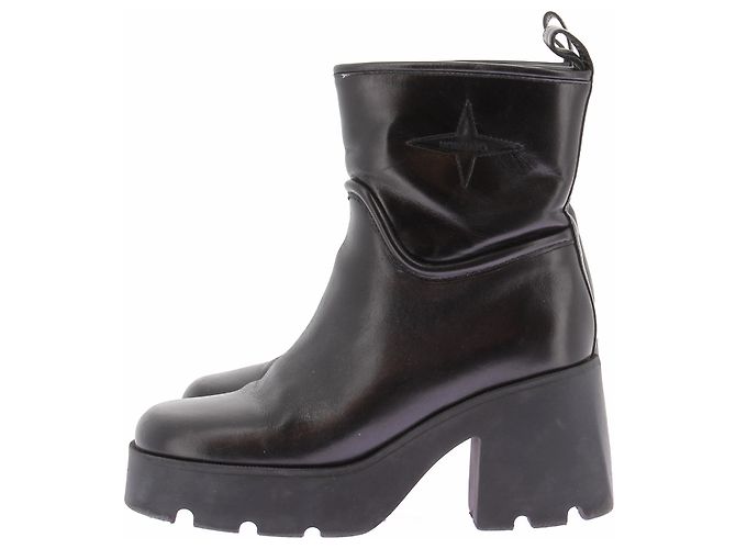 Botines Nodaleto de piel negra talla 38 Negro - vista 3