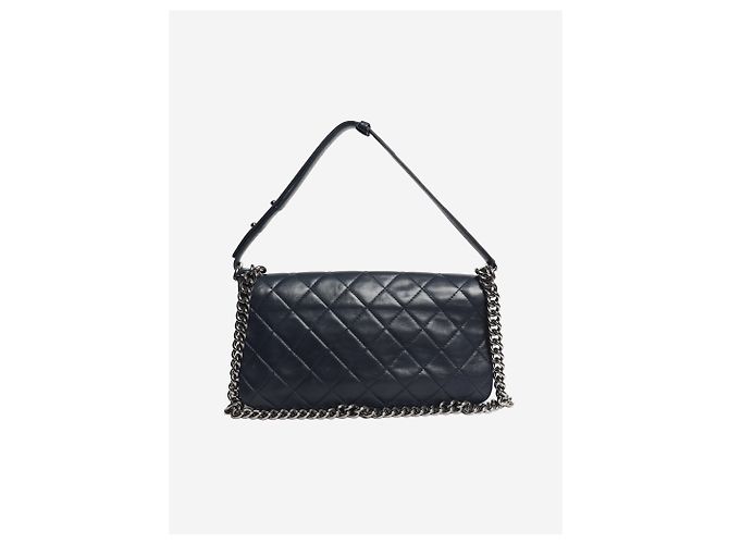 Chanel Boy Bag east west 2012 Navy Marineblau - Ansicht 3