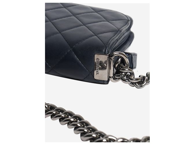 Chanel Boy Bag east west 2012 Navy Marineblau - Ansicht 5