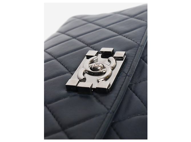Chanel Boy Bag east west 2012 Navy Marineblau - Ansicht 6