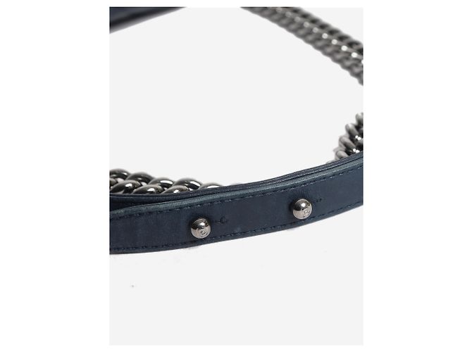 Chanel Boy Bag east west 2012 Navy Marineblau - Ansicht 9