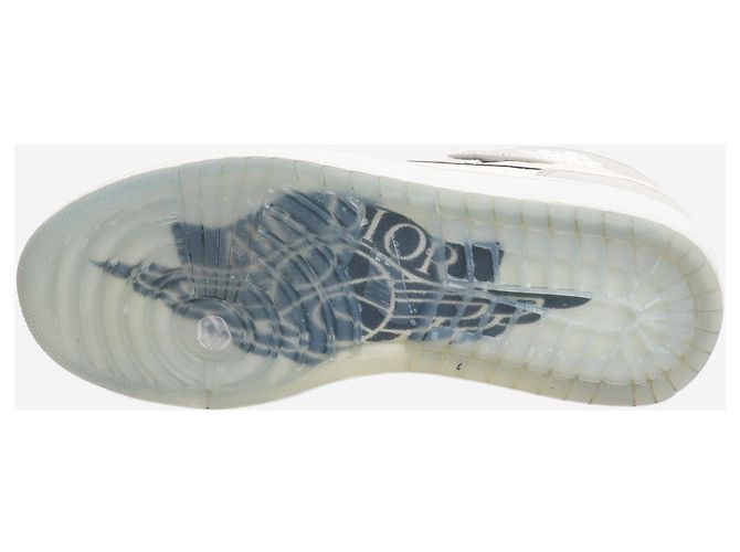 Autre Marque Sneakers alte Dior x Air Jordan 1 Grey - size UK 8 Grigio - vista 6