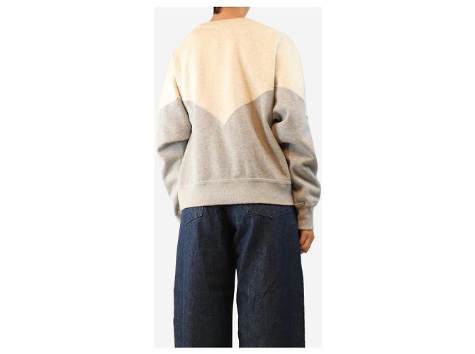 Autre Marque Grauer Houston Two-Tone Logo Sweatshirt - size UK 10 - Ansicht 2