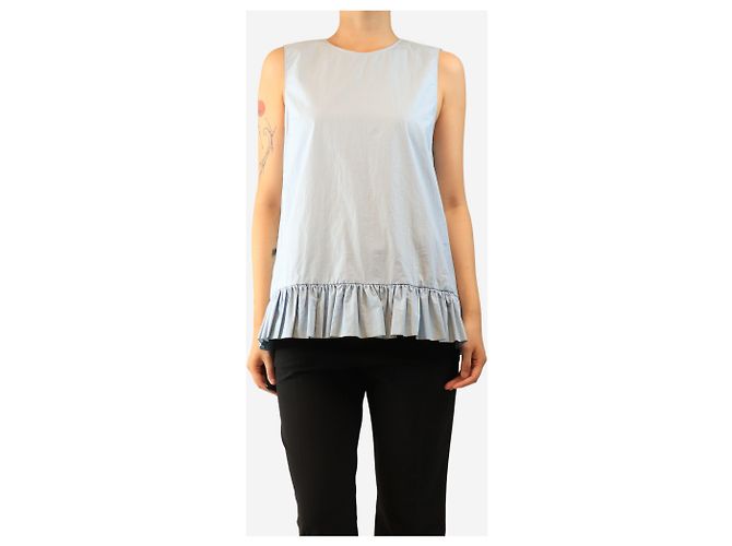 Marni Top peplum azul - size UK 10 - vista 3