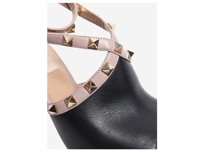 Valentino Black peep toe Rockstud Heels - Größe EU 36 (UK 3) Schwarz - Ansicht 5