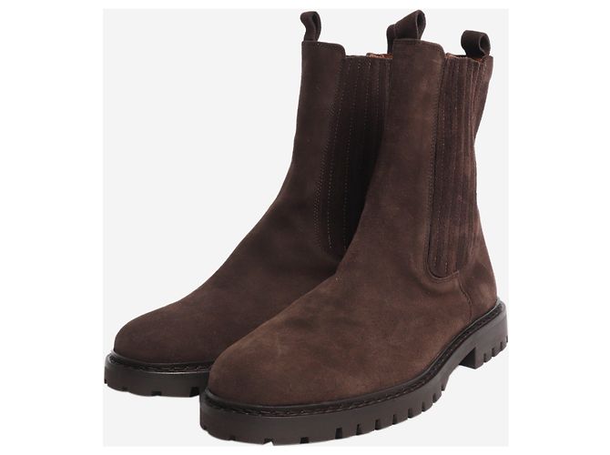 Autre Marque  Stiefeletten aus braunem Wildleder - size EU 38 - Ansicht 2