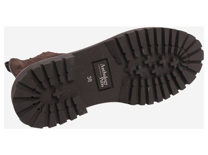 Autre Marque  Stiefeletten aus braunem Wildleder - size EU 38 - Ansicht 5