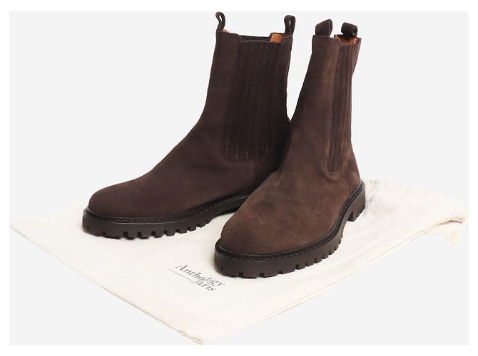 Autre Marque  Stiefeletten aus braunem Wildleder - size EU 38 - Ansicht 6
