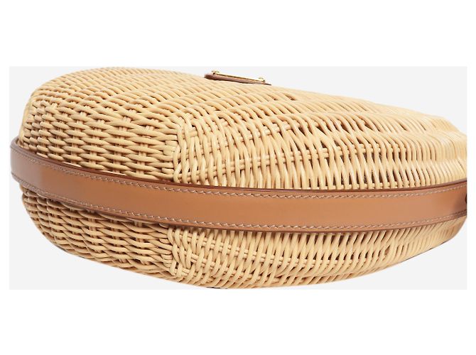 Prada Arqué-Tasche aus braunem Weidengeflecht - Ansicht 4