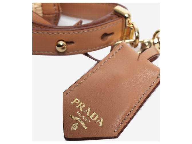 Prada Arqué-Tasche aus braunem Weidengeflecht - Ansicht 6