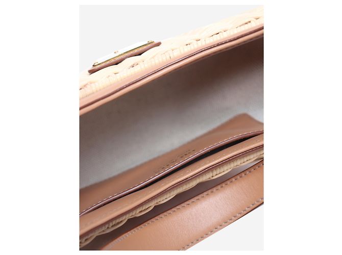 Prada Arqué-Tasche aus braunem Weidengeflecht - Ansicht 7