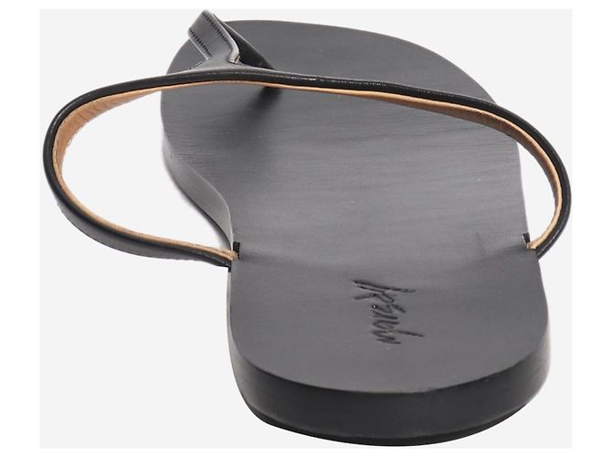 Marsèll Sandali thong in pelle nera - size EU 41 Nero - vista 3