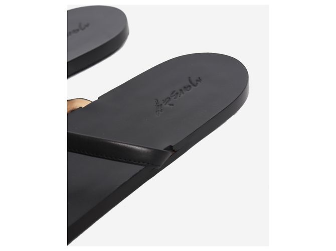 Marsèll Sandali thong in pelle nera - size EU 41 Nero - vista 5