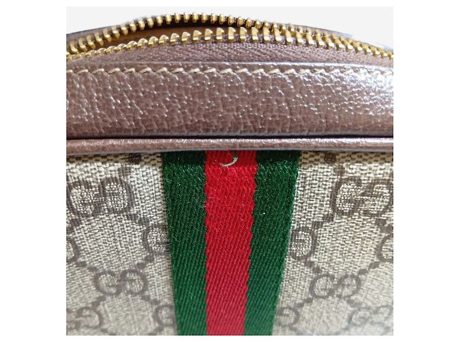 Gucci Borsa a tracolla Ophidia GG Supreme marrone - vista 5