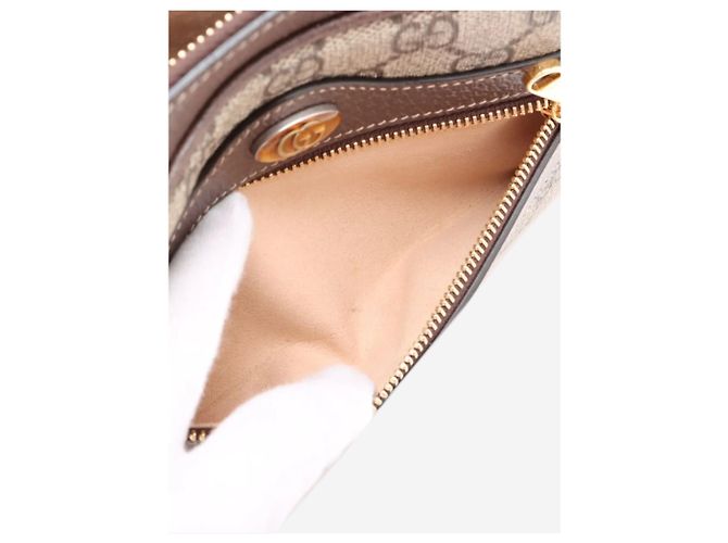 Gucci Borsa a tracolla Ophidia GG Supreme marrone - vista 9