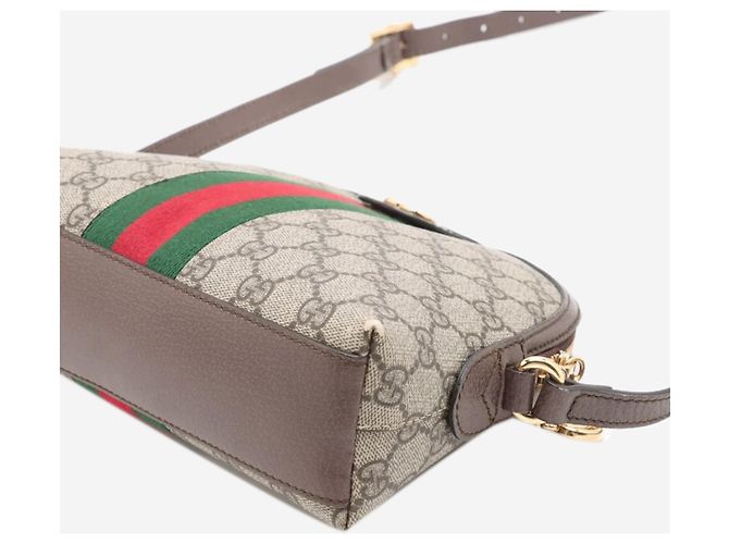 Gucci Borsa a tracolla Ophidia in GG Supreme marrone - vista 6