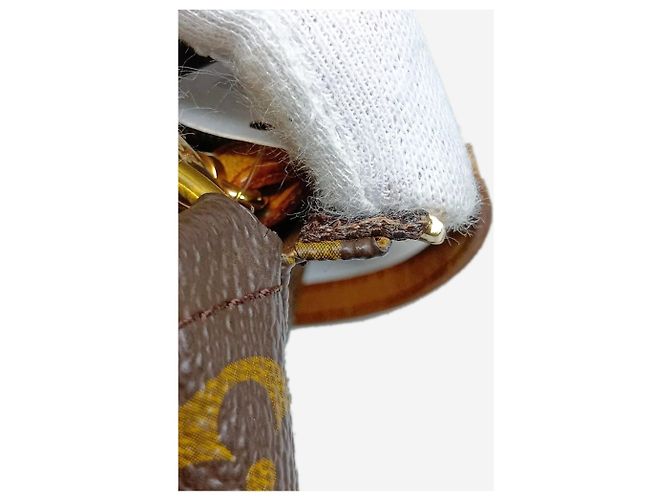 Louis Vuitton Braune vintage 1999 Monogram Pochette Tasche - Ansicht 10
