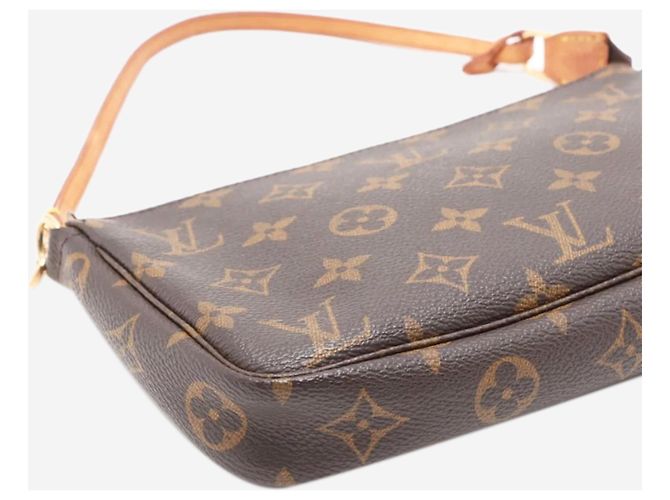 Louis Vuitton Braune vintage 1999 Monogram Pochette Tasche - Ansicht 5
