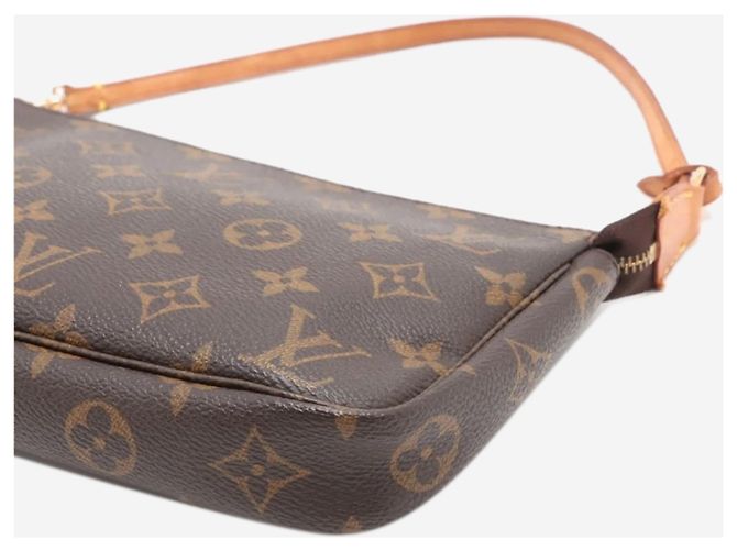 Louis Vuitton Braune vintage 1999 Monogram Pochette Tasche - Ansicht 6