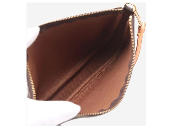 Louis Vuitton Braune vintage 1999 Monogram Pochette Tasche - Ansicht 8