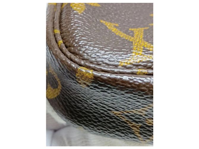 Louis Vuitton Braune vintage 1999 Monogram Pochette Tasche - Ansicht 9