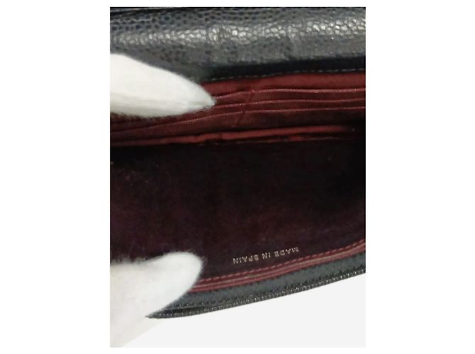 Chanel Wallet on Chain in pelle caviar matelassé nera 2013 Nero - vista 10