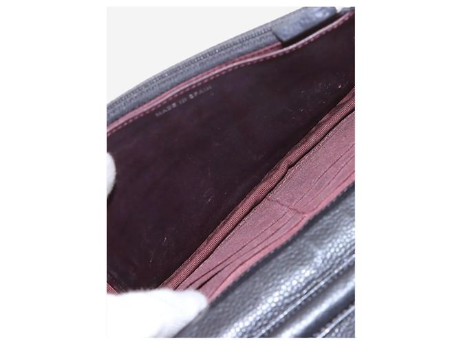 Chanel Wallet on Chain in pelle caviar matelassé nera 2013 Nero - vista 12