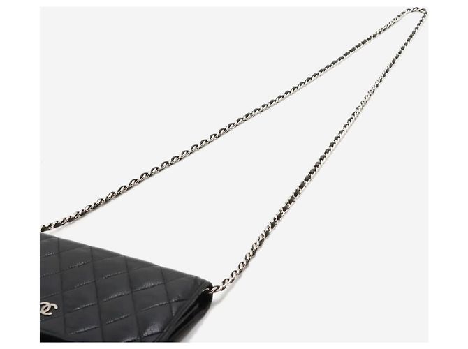 Chanel Wallet on Chain in pelle caviar matelassé nera 2013 Nero - vista 4