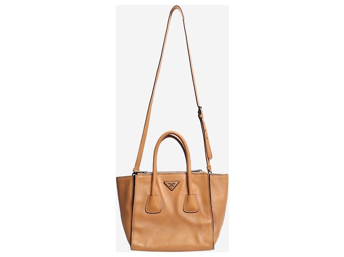 Prada Tan Twin Pocket 2-Wege-Tasche - Ansicht 2