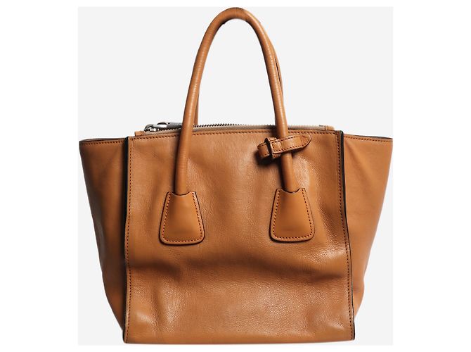 Prada Tan Twin Pocket 2-Wege-Tasche - Ansicht 4
