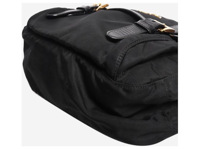 Prada Satchel-Tasche aus schwarzem Nylon - Ansicht 4
