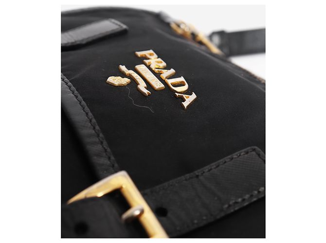 Prada Satchel-Tasche aus schwarzem Nylon - Ansicht 5