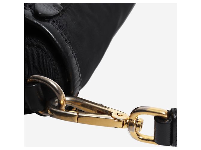 Prada Satchel-Tasche aus schwarzem Nylon - Ansicht 6