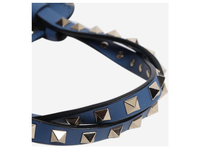 Valentino Blue Rockstud Leder 2-Way-Tasche Blau - Ansicht 5