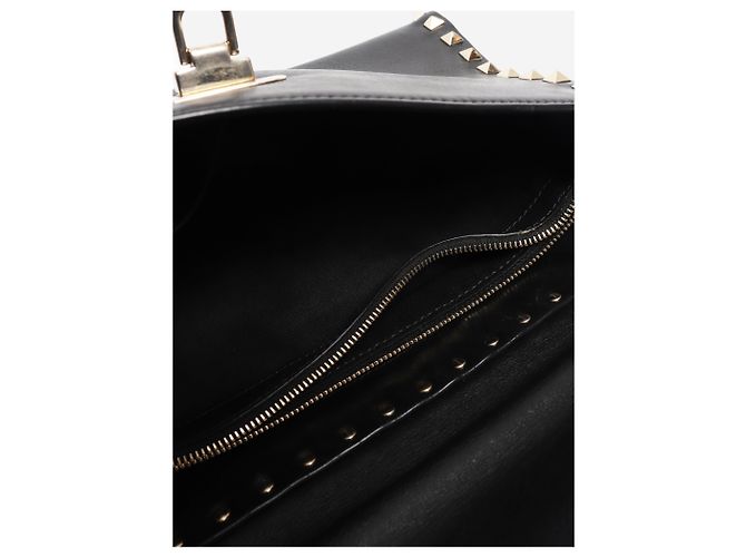 Valentino Borsa a tracolla Rockstud in pelle nera Nero - vista 5
