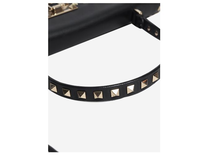 Valentino Borsa a tracolla Rockstud in pelle nera Nero - vista 6